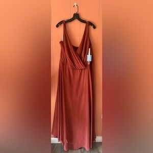 David's Bridal Terracotta Gown